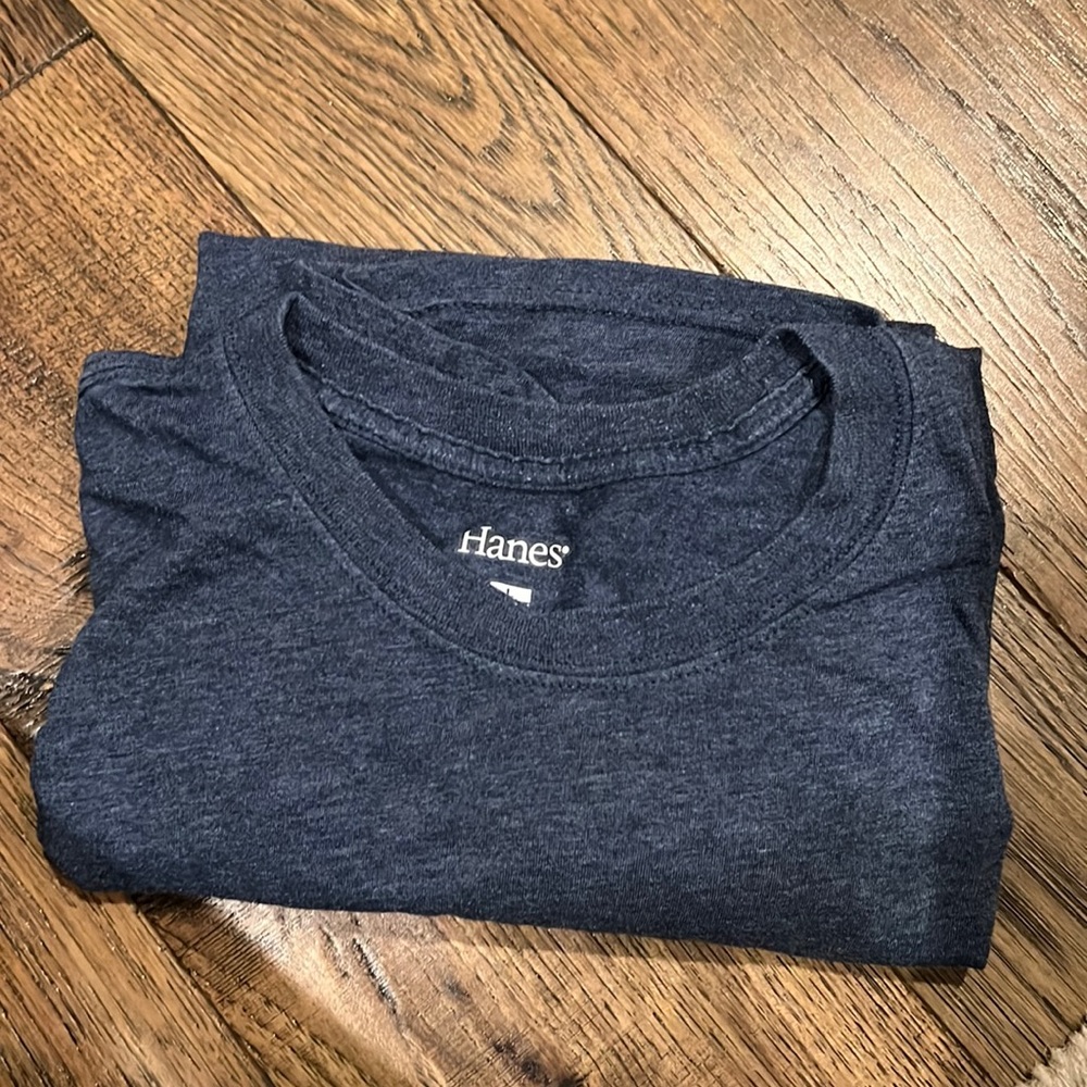 Hanes men’s shirts blue size large